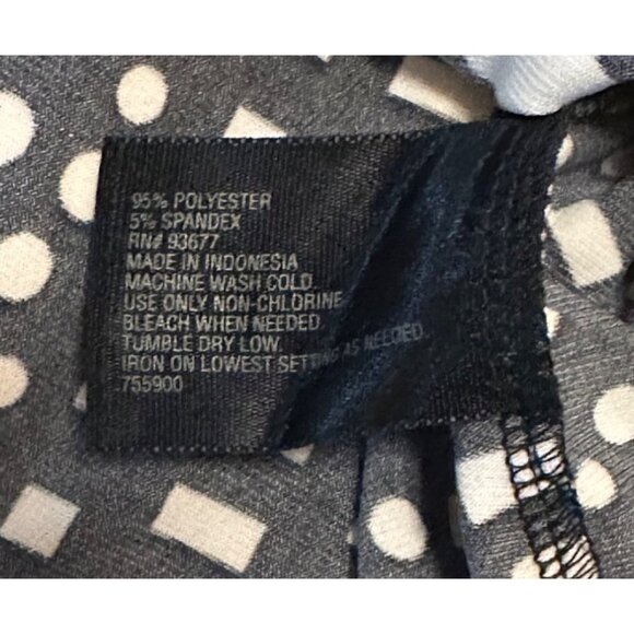 Worthington Geometric Blouse Cap Sleeve Polyester Blend Women's Size Petite S - Picture 5 of 13